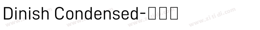 Dinish Condensed字体转换
